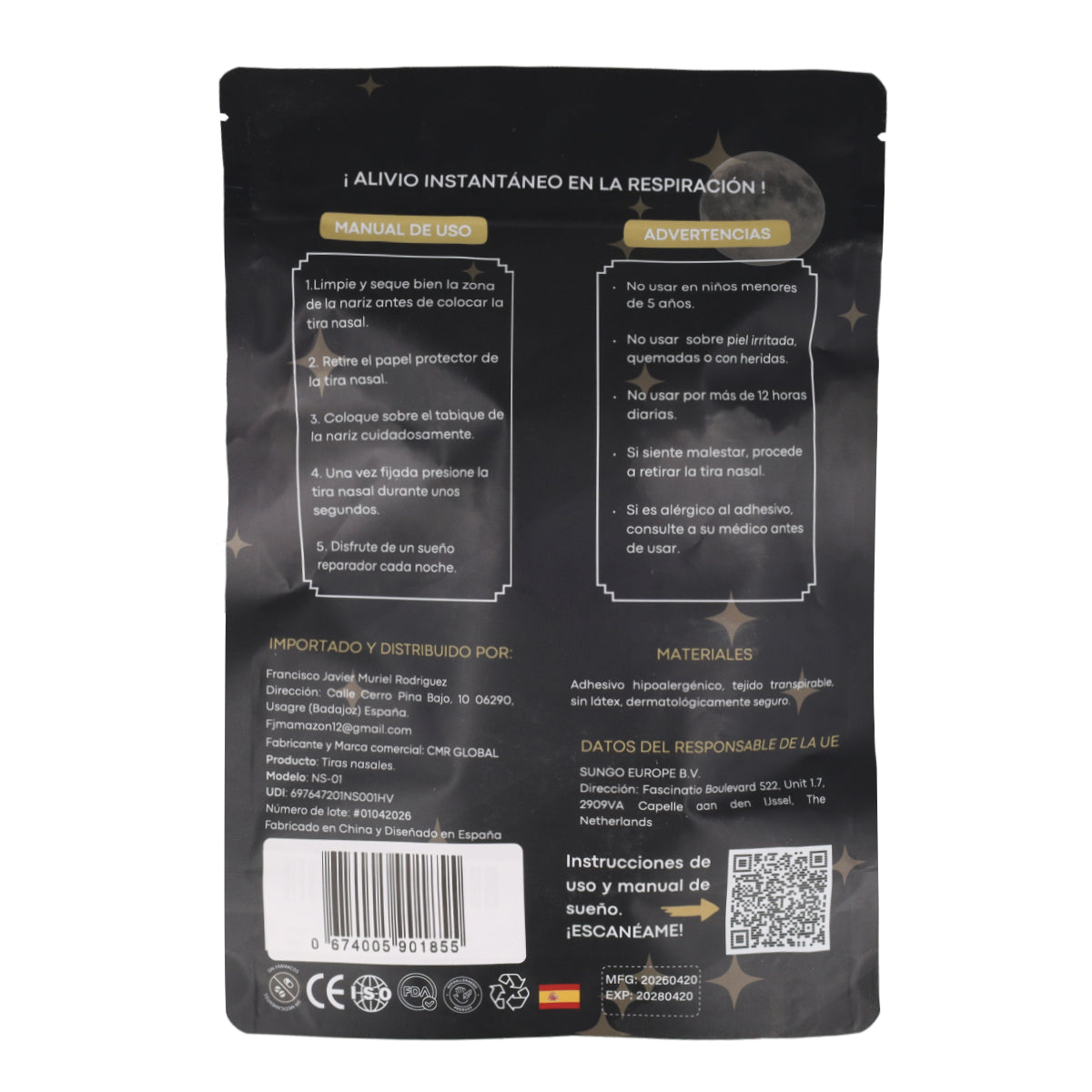 Tiras Nasales PRO Premium CMR Global 120 uds
