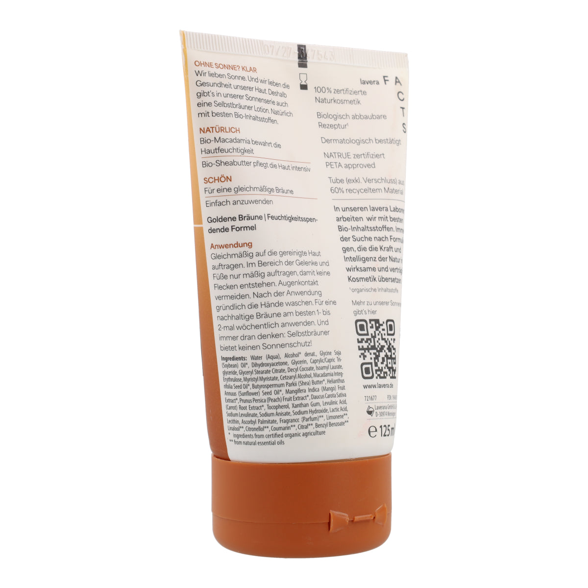 Loción Autobronceadora Lavera 125 ml