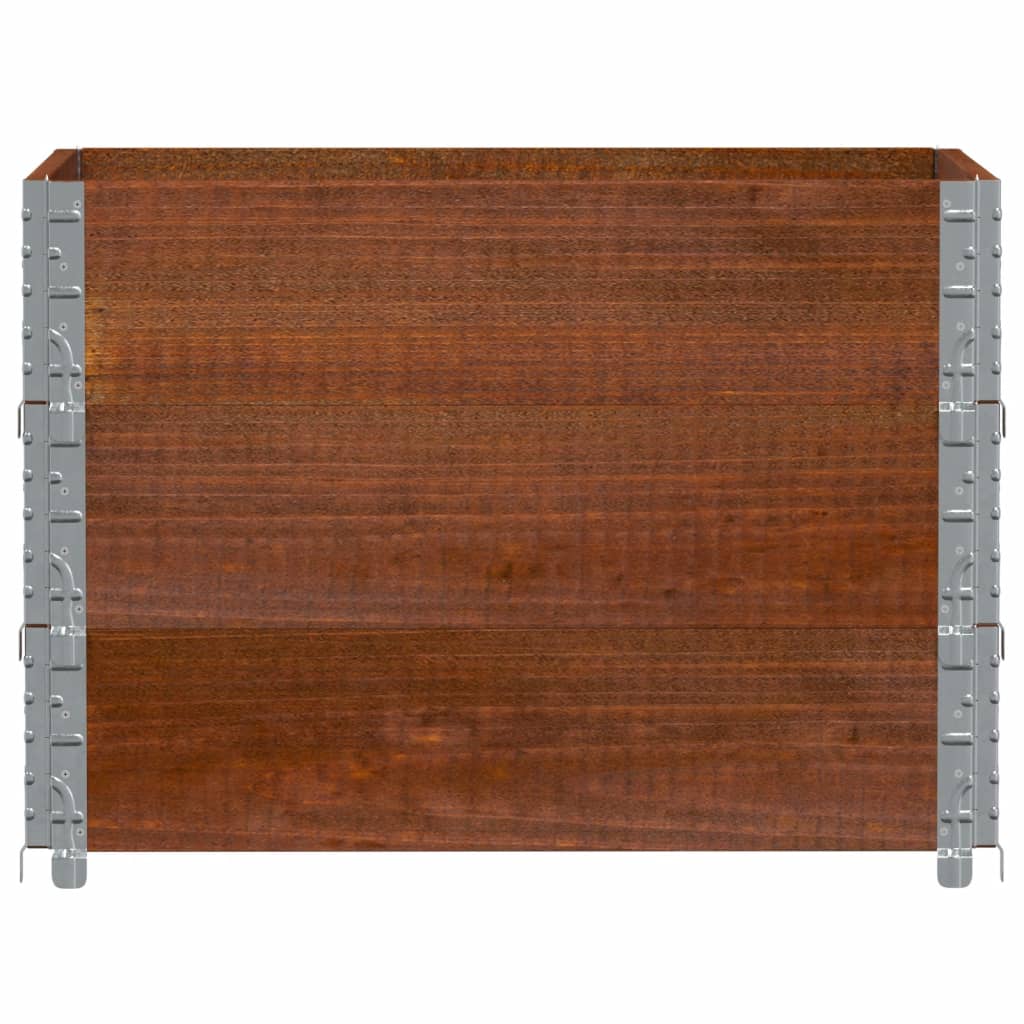 Jardinera De Madera Maciza De Pino Marrón 80x60 Cm_2
