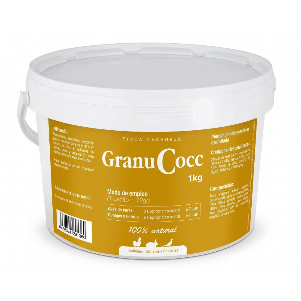 Granucocc (1kg) - Apoyo Nutricional Granulado Para Gallinas Y Otras Aves - Apoyo Digestivo - 100 % Natural_0
