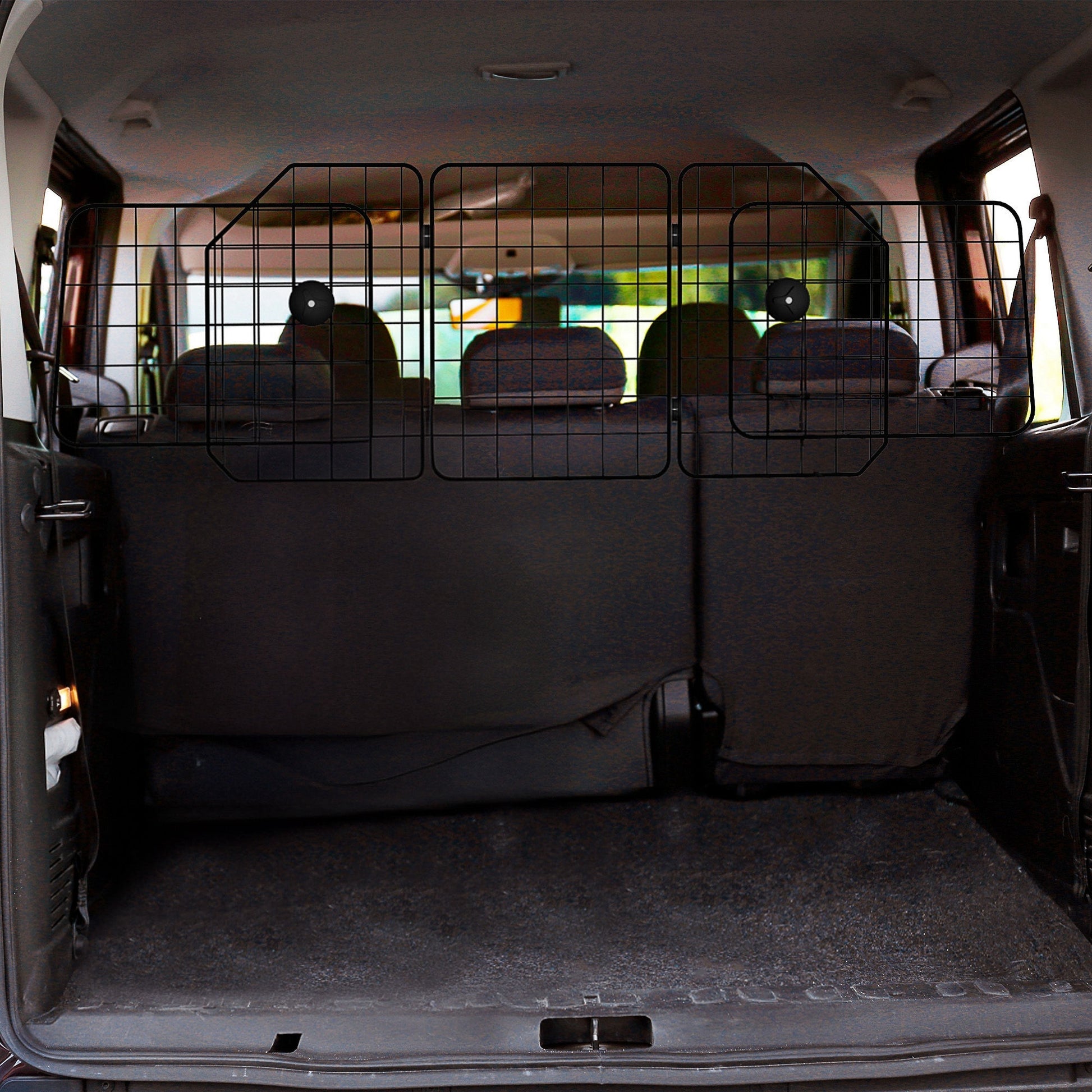 Pawhut Barrera Protectora De Coche Para Perros Con Anchura Ajustable Negro_1