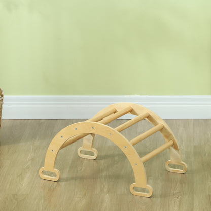 Aiyaplay Escalada Para Niños 2 En 1 Para Niños De 18-48 Meses 68x42x36cm Natural_1