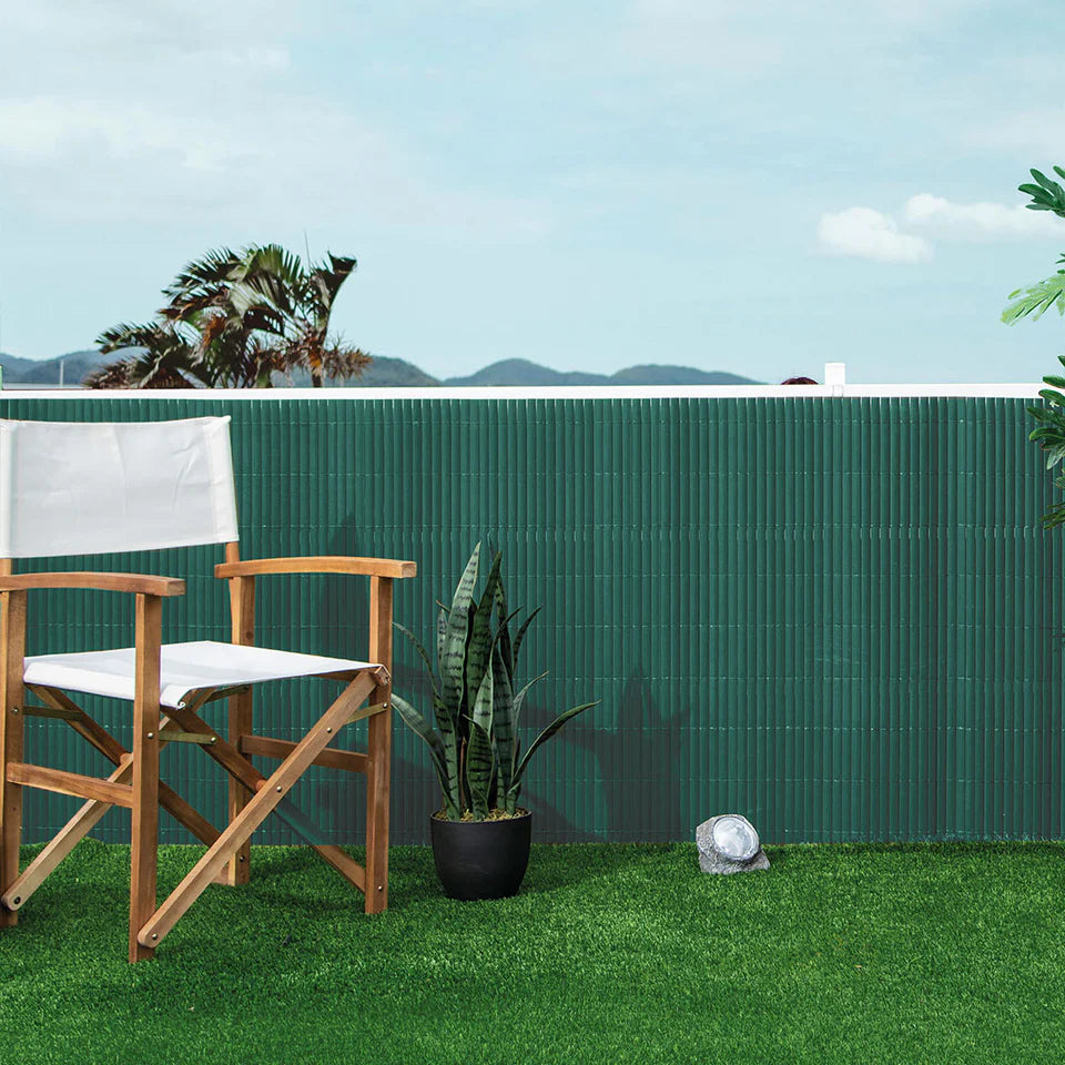 Pack Instalación Cañizo Pvc Lite 15 Metros Verde 1x3 M_2