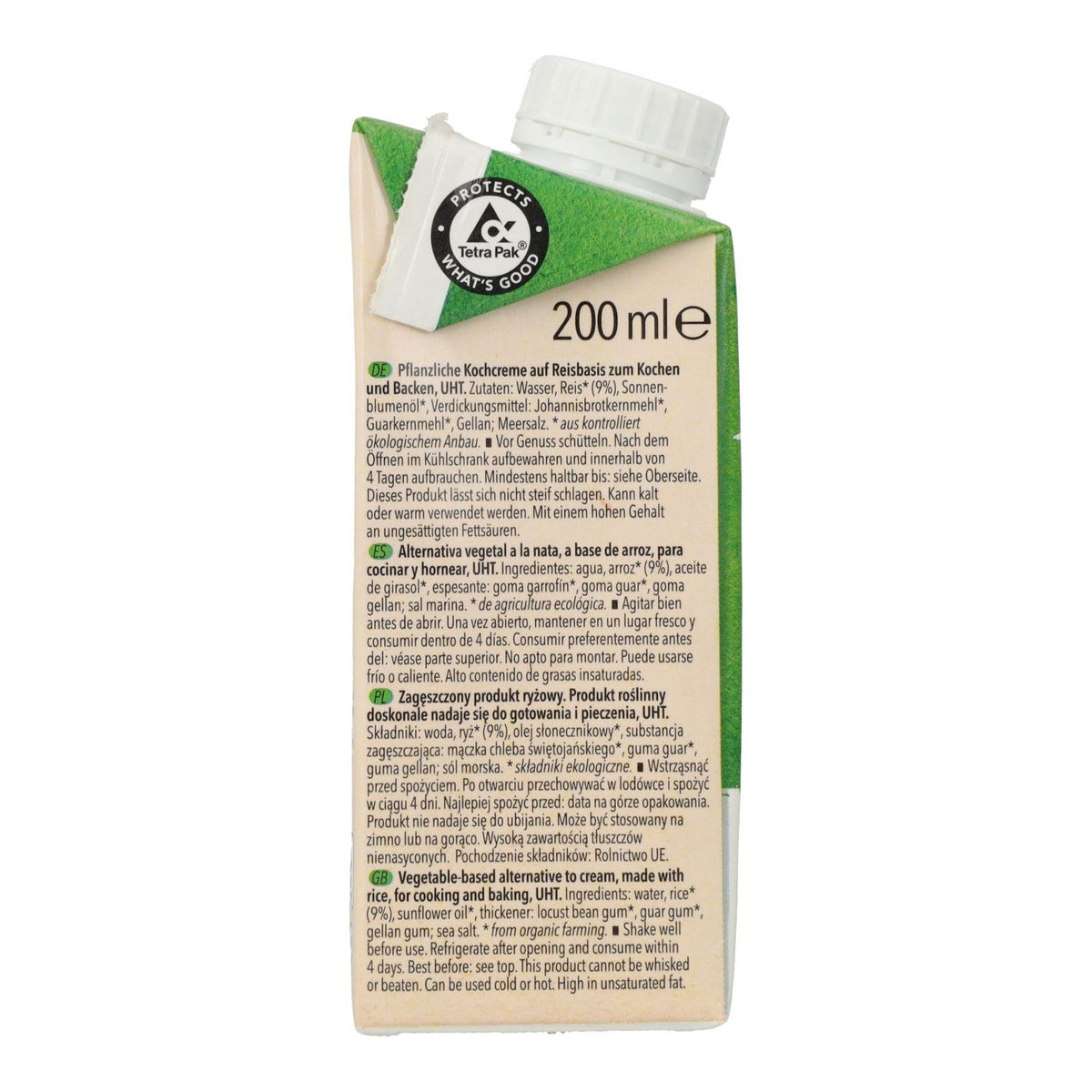 Salsa Vegana para cocinar de Arroz Liquida Bio Natumi, 200 ml