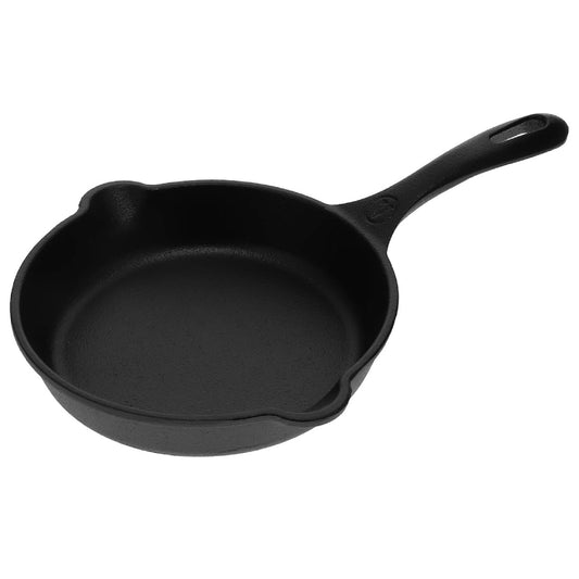 Victoria Sartén Hierro Fundido Curado Inducción 16,5cm, Apta Fuego, Barbacoa, Horno Cast Iron Skillet, 35969, Negro_0