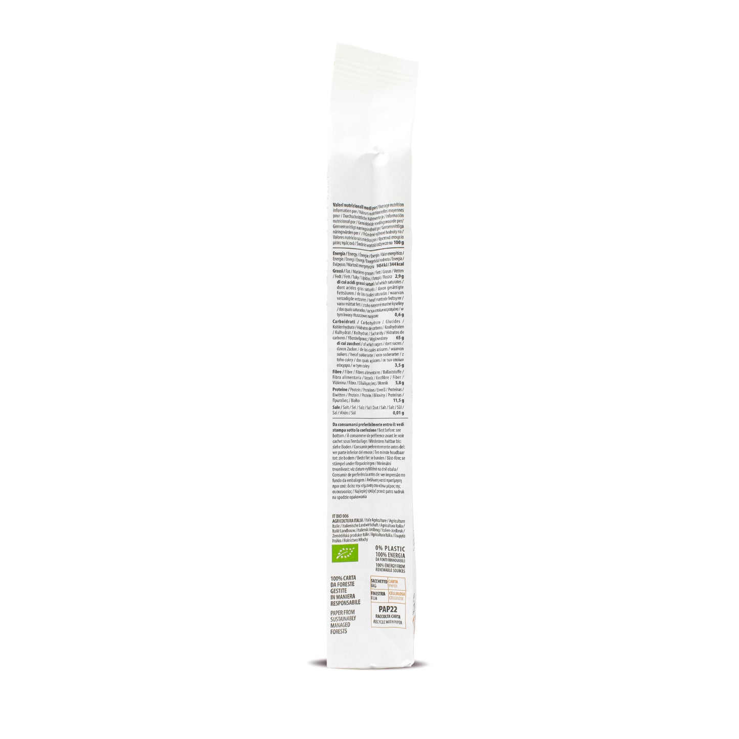 Espagueti espelta integral bio Girolomoni 500g
