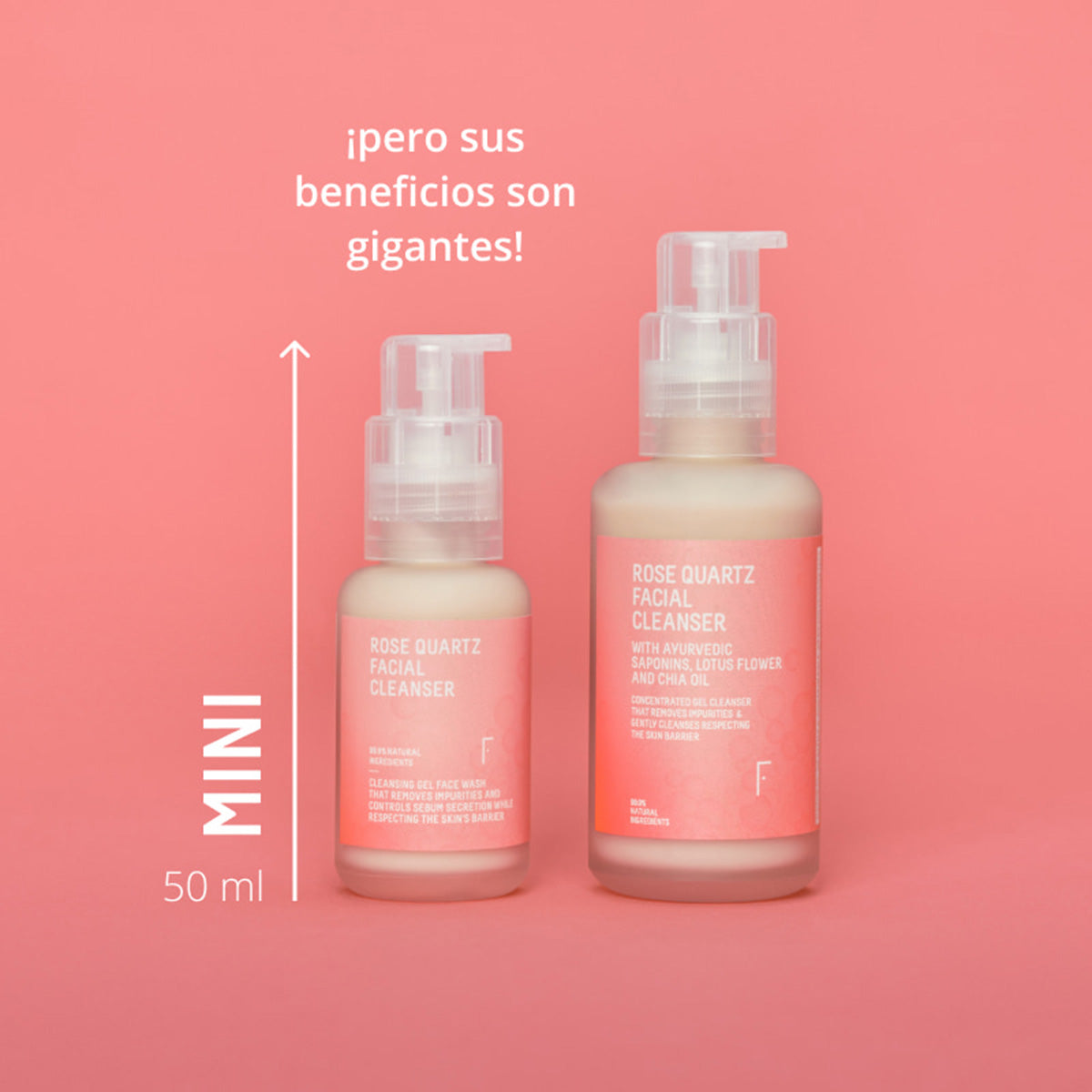 Minitalla - Rose Quartz Facial Cleanser, Freshly Cosmetics, 50ml