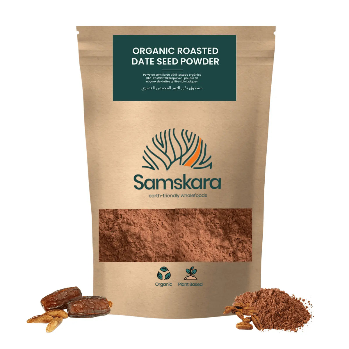 Café De Semilla De Dátil Tostado Bio - 1kg (250g Envase Retail + 750g Bolsa Granel De Recarga) | Alternativa Al Café_0