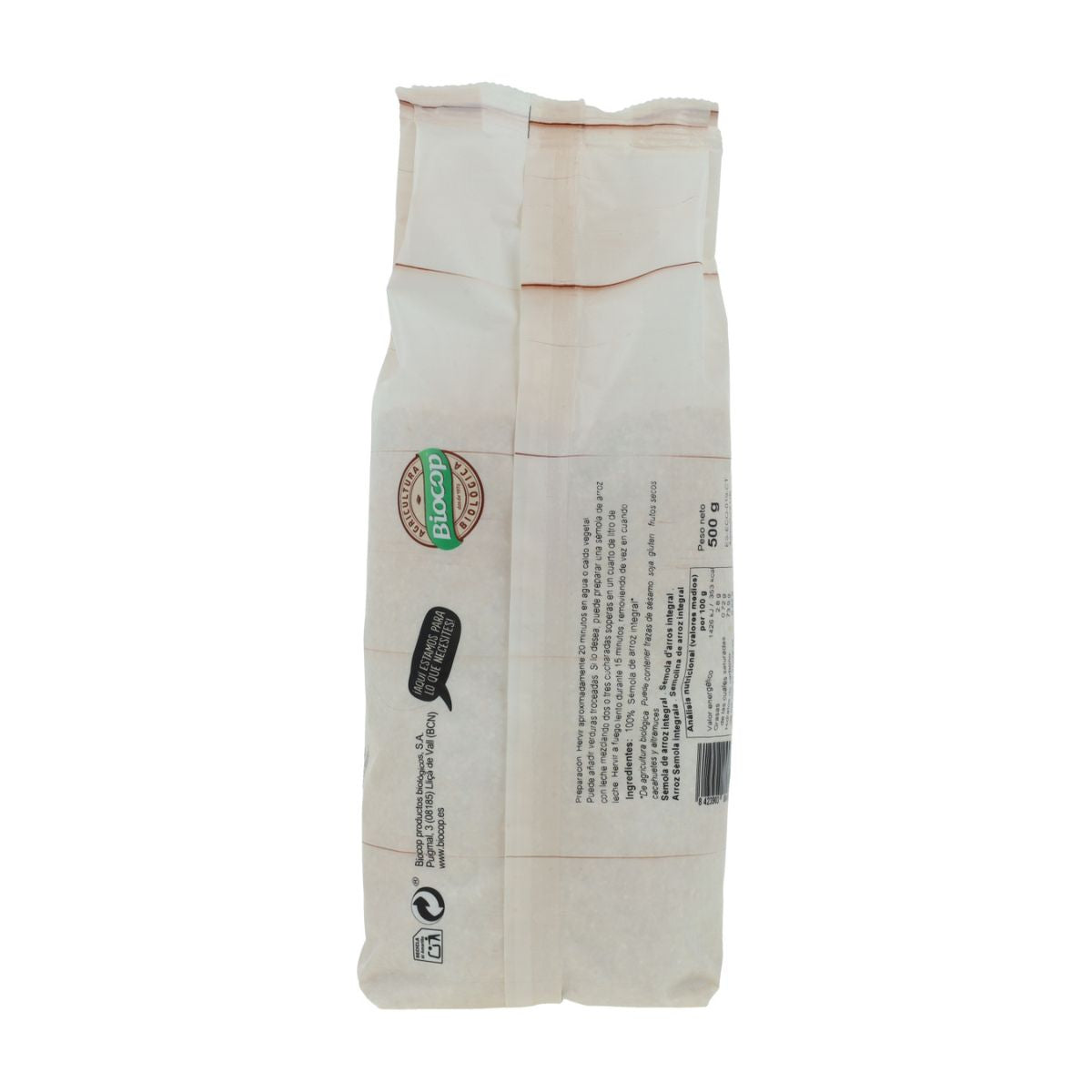 Semola de Arroz 500 gr Biocop