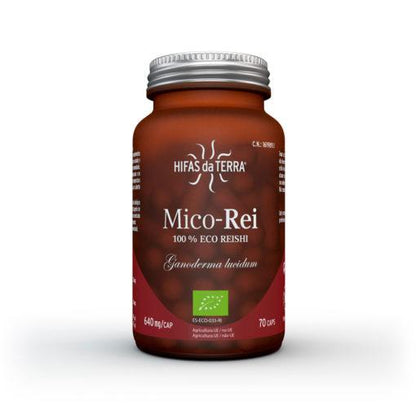 Mico Rei (Ganoderma lucidum) Hifas da Terra 70 cápsulas