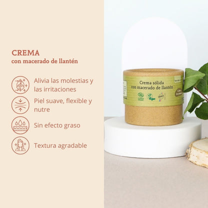 Crema sólida con macerado de llantén Comme Avant 50 g