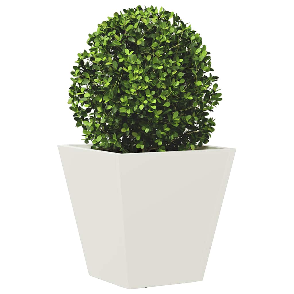 Jardinera Hexagonal Acero Blanca 30x30x30 Cm_2