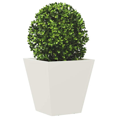 Jardinera Hexagonal Acero Blanca 30x30x30 Cm_2