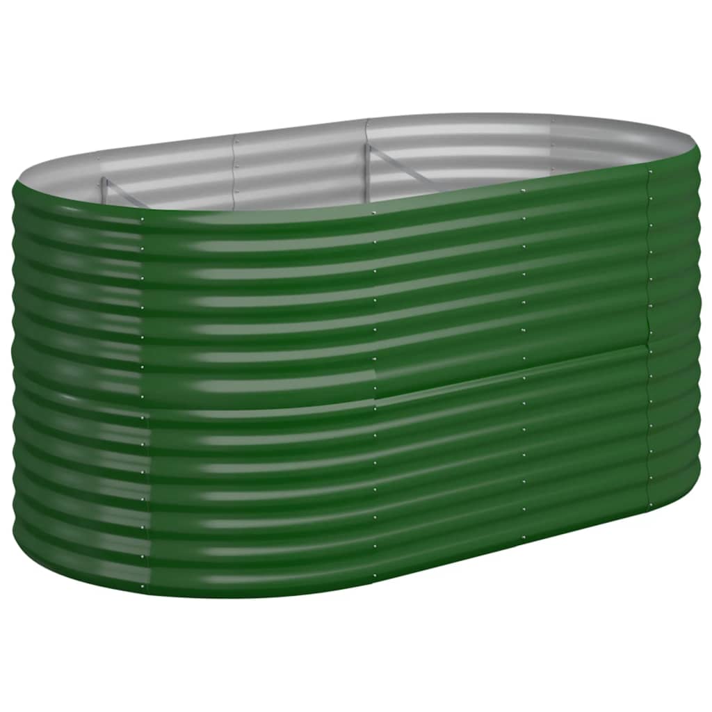 Jardinera Arriate Acero Galvanizado Verde 152x80x68 Cm_0