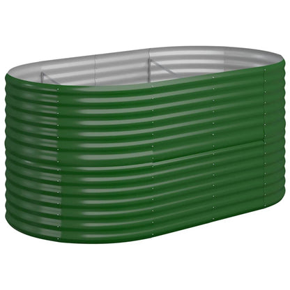 Jardinera Arriate Acero Galvanizado Verde 152x80x68 Cm_0