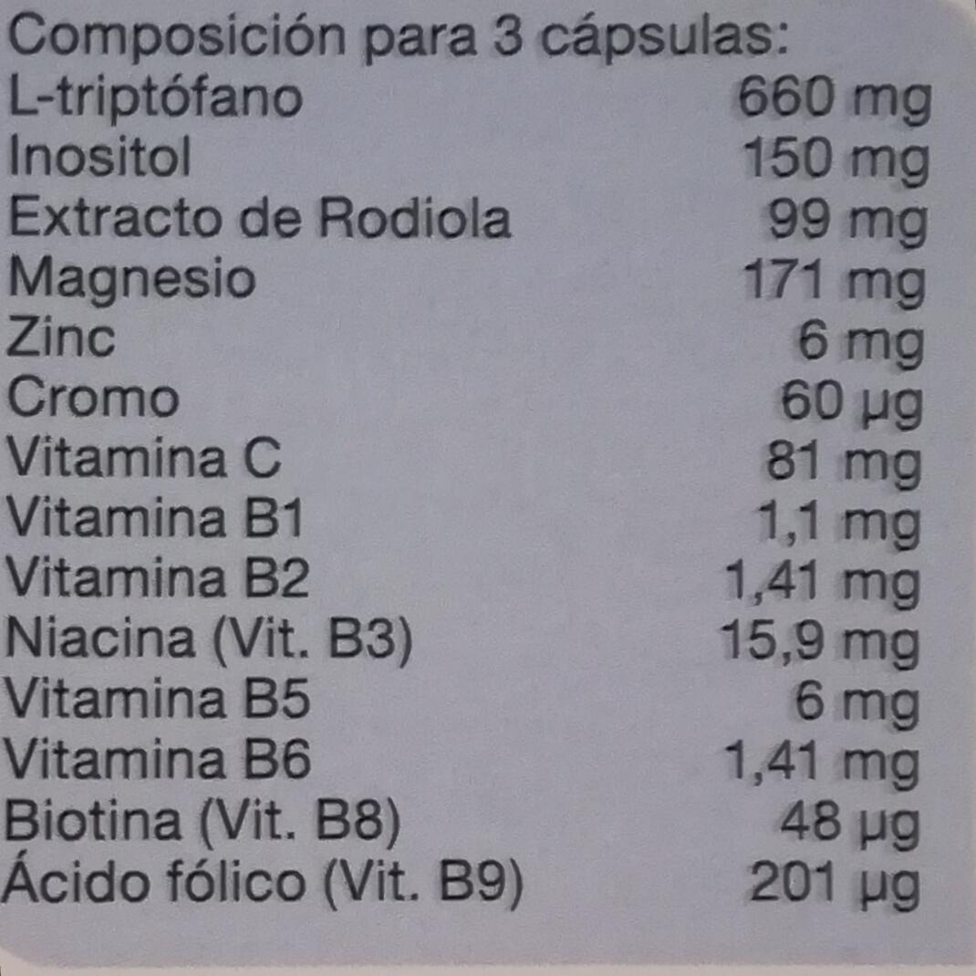 Vecti-Seren triptófano Nutergia, 60 cápsulas
