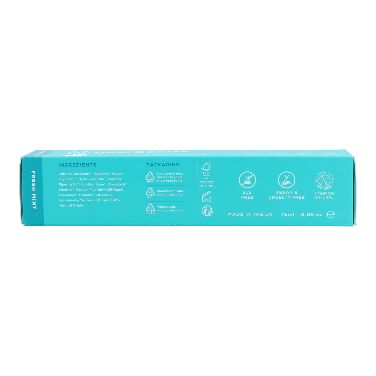 Pasta de dientes con Hidroxiapatita Menta Georganics 75 ml