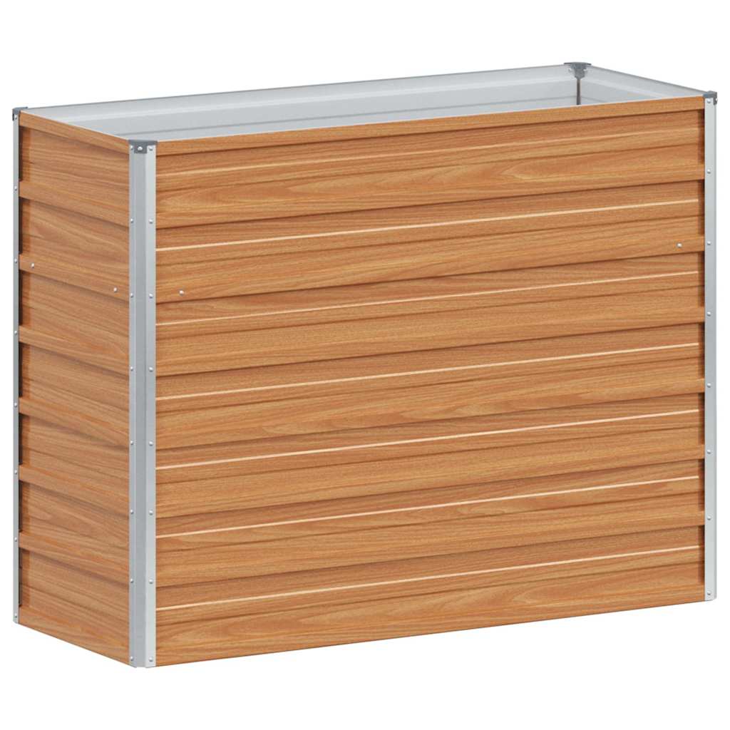 Arriate Elevado Marrón Claro 100 X 40 X 77 Cm Acero Galvanizado_0