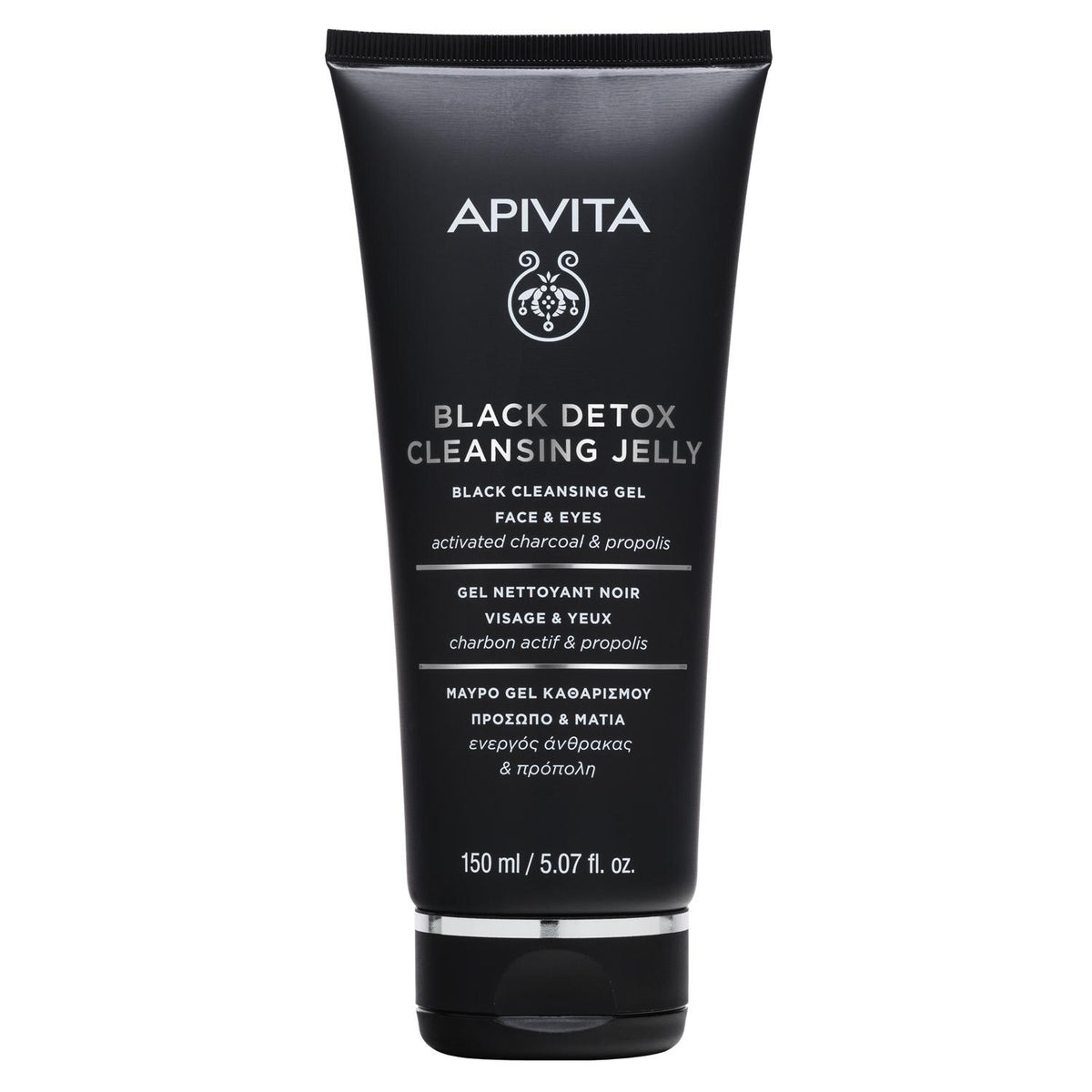 Gel limpiador facial carbón activo Apivita 150 ml