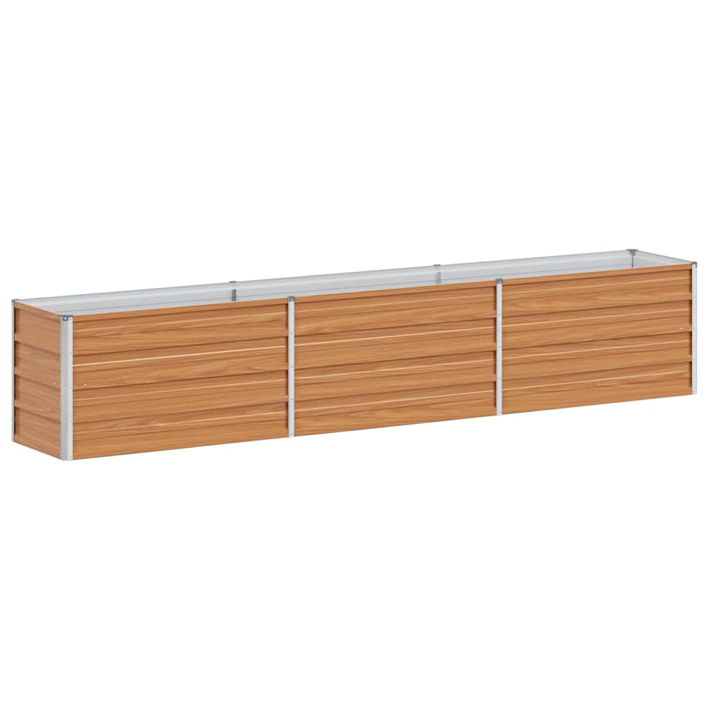 Arriate Elevado Marrón Claro 240 X 40 X 45 Cm Acero Galvanizado_0