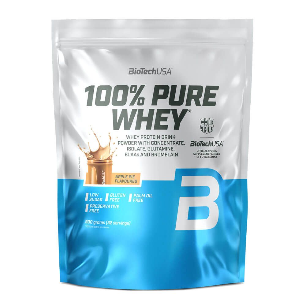 100% Pure Whey - 900g - Caramelo Salado - Proteina De Suero Whey - Biotech Usa_0