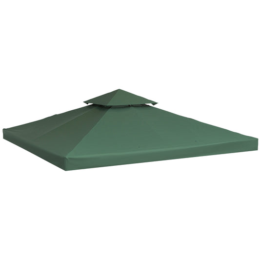 Techo Reemplazo Para Carpa Outsunny Verde 300x300 Cm_0