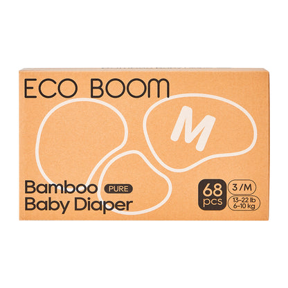 Pañales de Bambú Pure Premium T3 (de 6 a 10 Kg) Ecoboom 68 uds