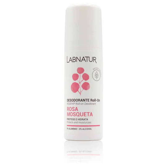 Desodorante Roll-On de Rosa Mosqueta Labnatur 75 ml | Hidrata y Regenera | Control del Mal Olor | Piel Sensible | Vegano_0