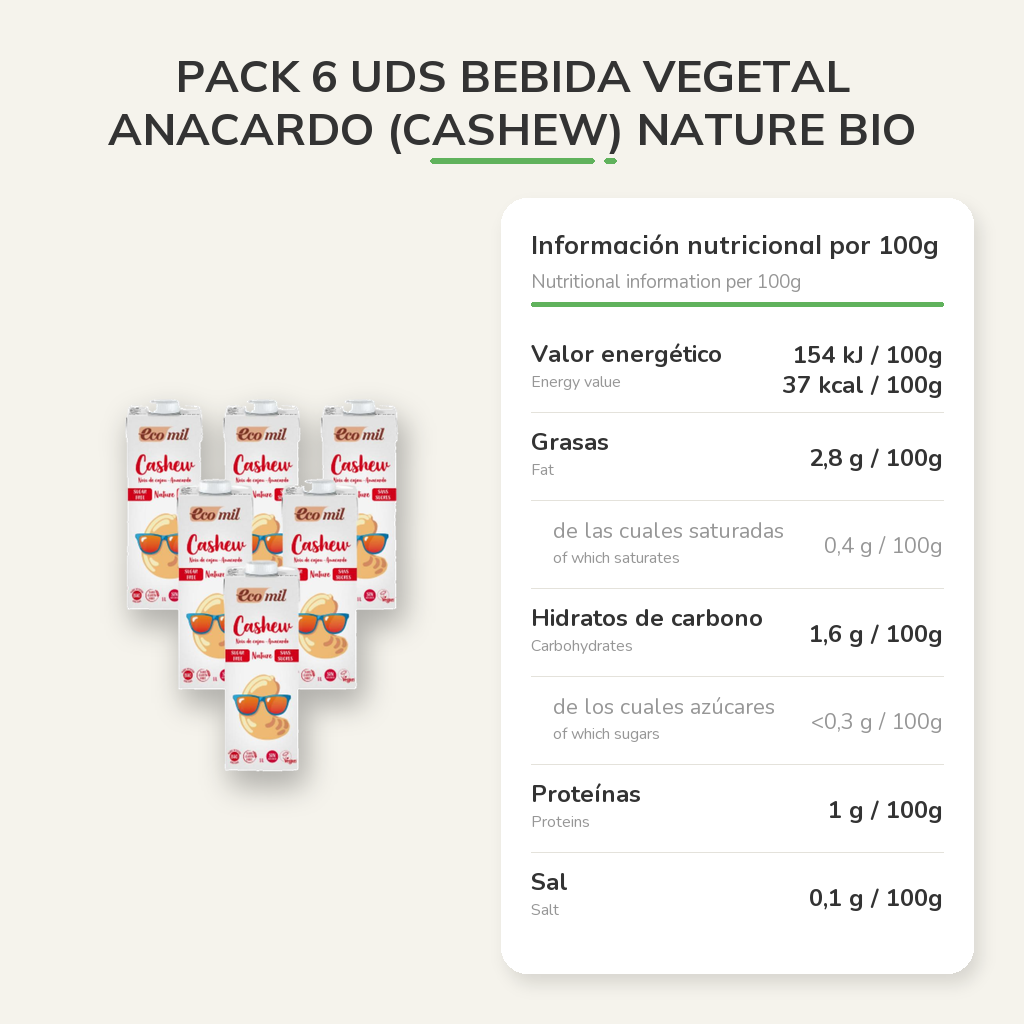 Información nutricional