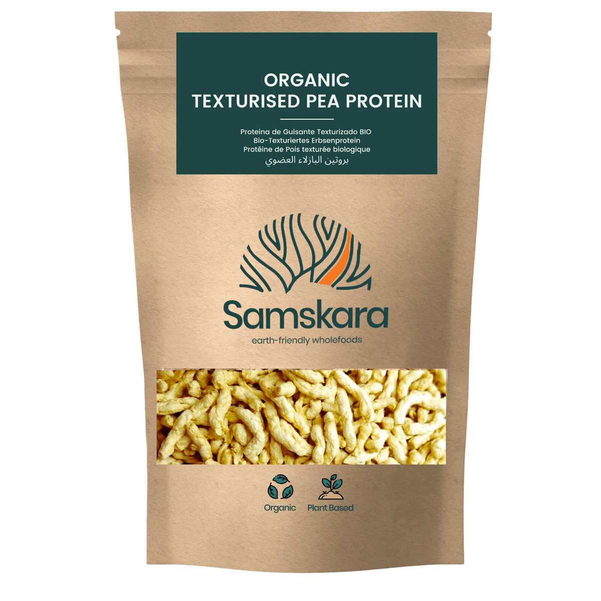 Proteína De Guisante Texturizada Bio - 500g | Proteína Vegetal Ecológica Vegana Para Batidos Y Repostería_0