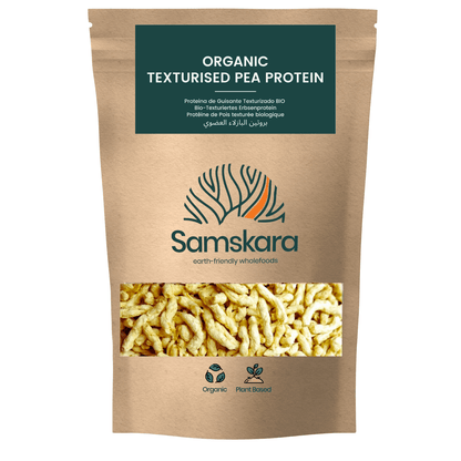 Proteína De Guisante Texturizada Bio - 500g | Proteína Vegetal Ecológica Vegana Para Batidos Y Repostería_0