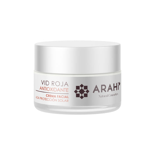 Crema Día Y Noche Antiedad Con Vid Roja, Hialurónico Y Fps Antioxidante E Hidratante 50 Ml Arahí Natural Cosmetics_0