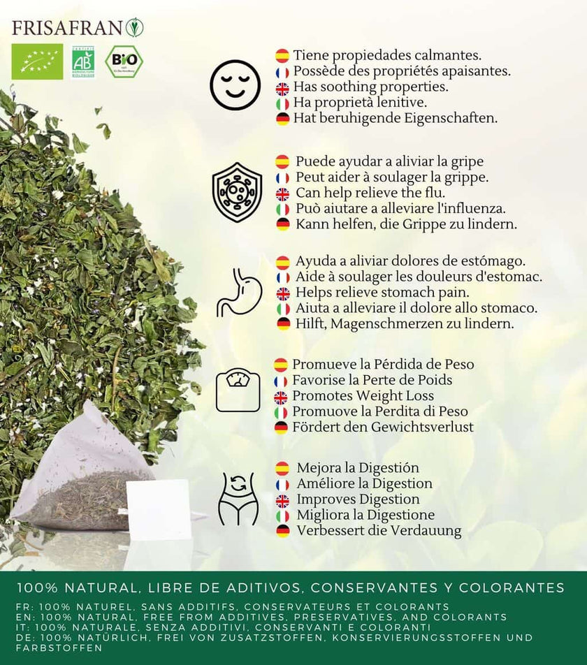Infusión De Poleo Menta En Pirámides Ecológica | Frisafran 30 Uds_3