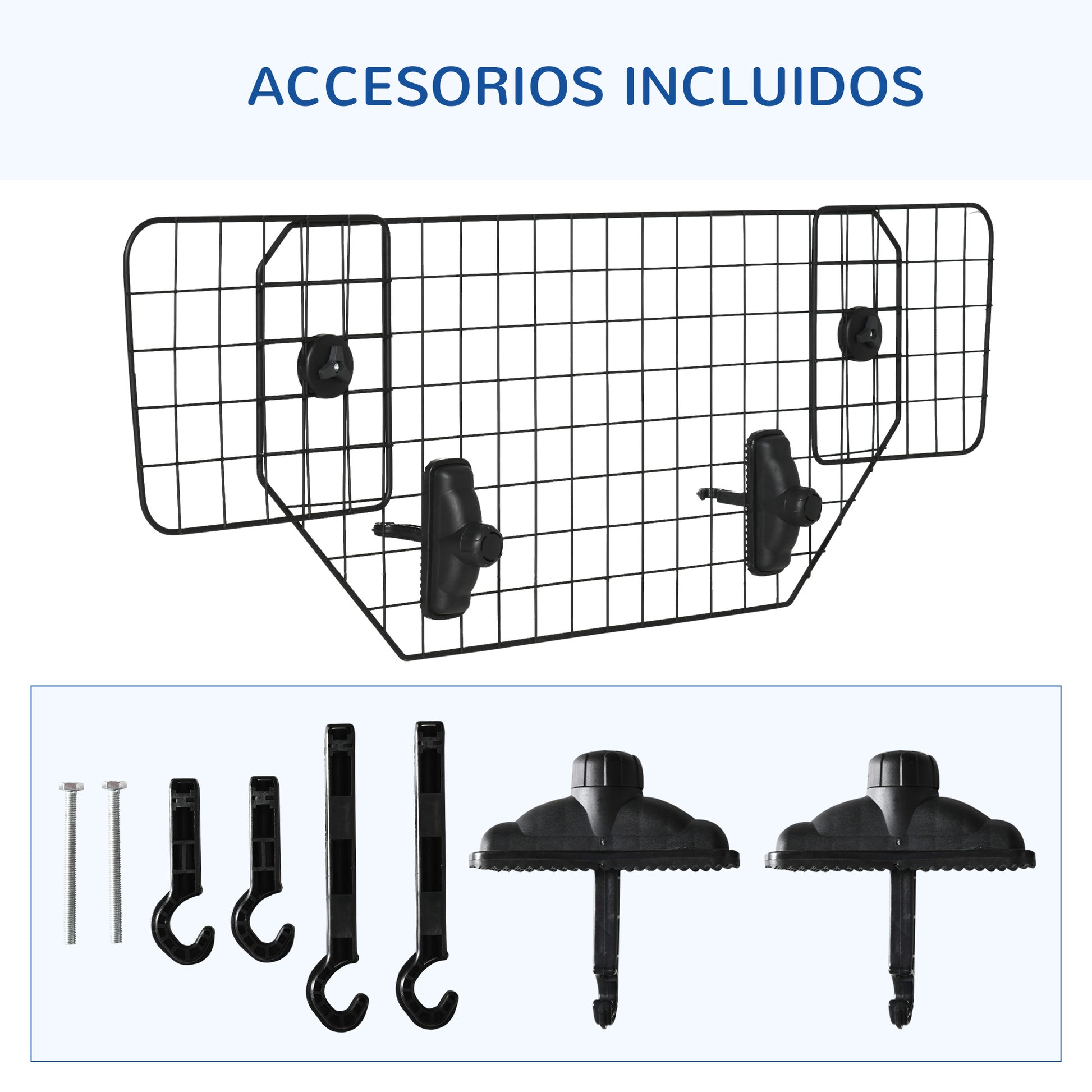 Pawhut Rejilla Seguridad De Coche Para Perros Extensible Universal 90-120x40,5cm_3