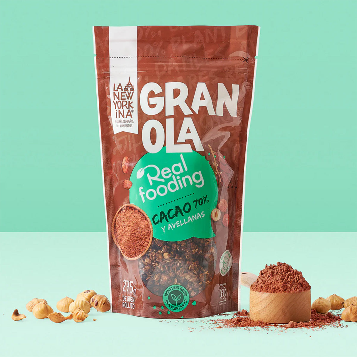 Granola Realfooding Cacao 70% La Newyorkina 275 g