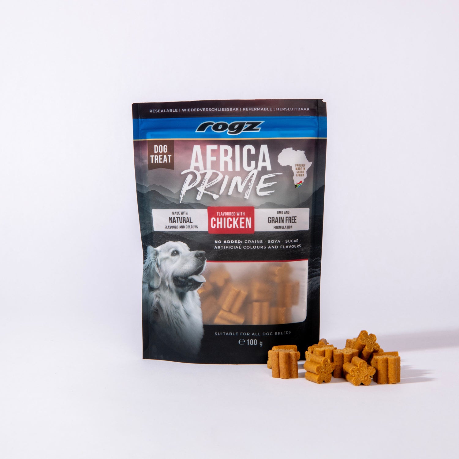 Rogz Snack Para Perros Sabor Pollo 6x100g Premio De Entrenamiento_2