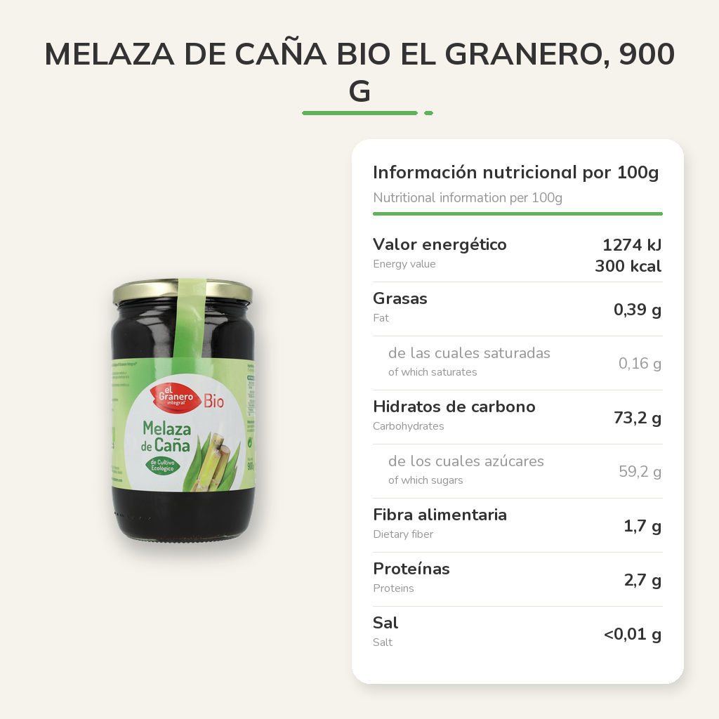Información nutricional
