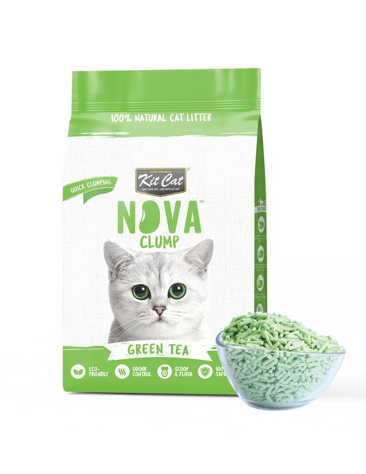 Kit Cat Arena Eco Nova - Green Tea 7 L Arena para gatos