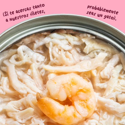 Filetes de pollo con gambas para gatos Edgard &amp; Cooper 70 g