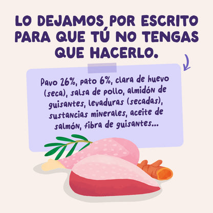 Sobres de comida húmeda Pato &amp; Pavo en Salsa para Gatos Adultos | Edgard &amp; Cooper 85 g