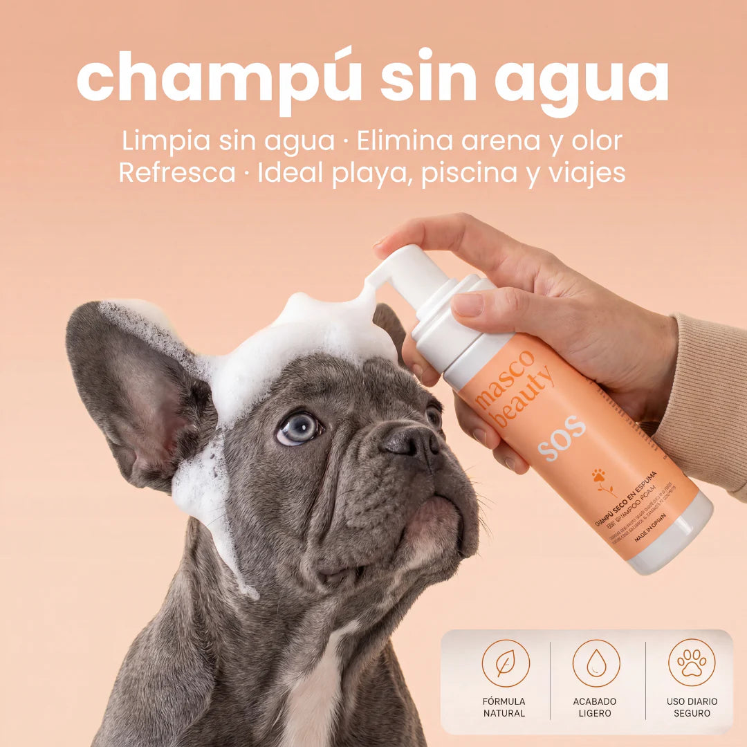 Champú seco para perros en espuma Masco Beauty 200 ml