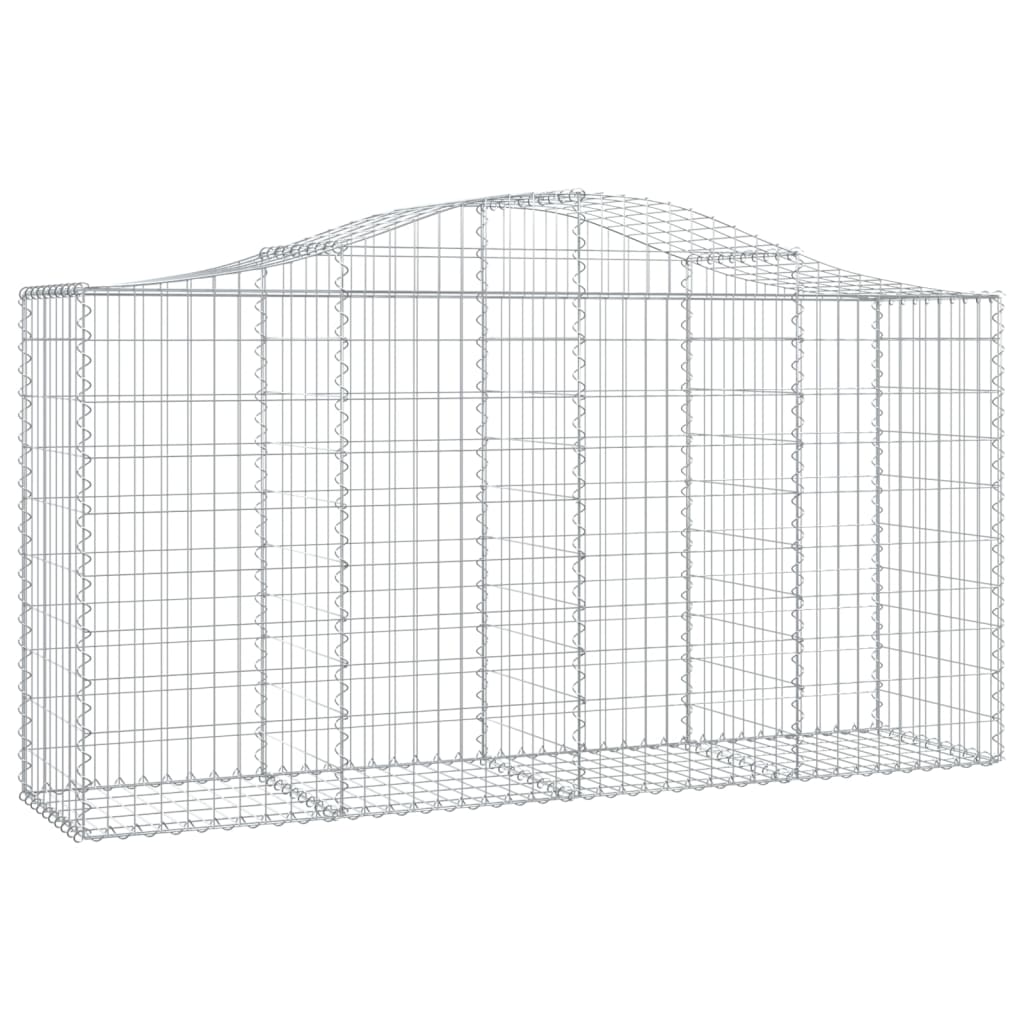 Cestas De Gaviones 10 Uds Forma De Arco Hierro 200x50x100/120cm_2