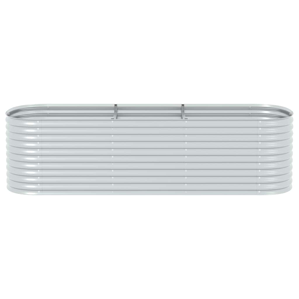 Arriate De Acero Galvanizado Plateado 320x80x81 Cm_4