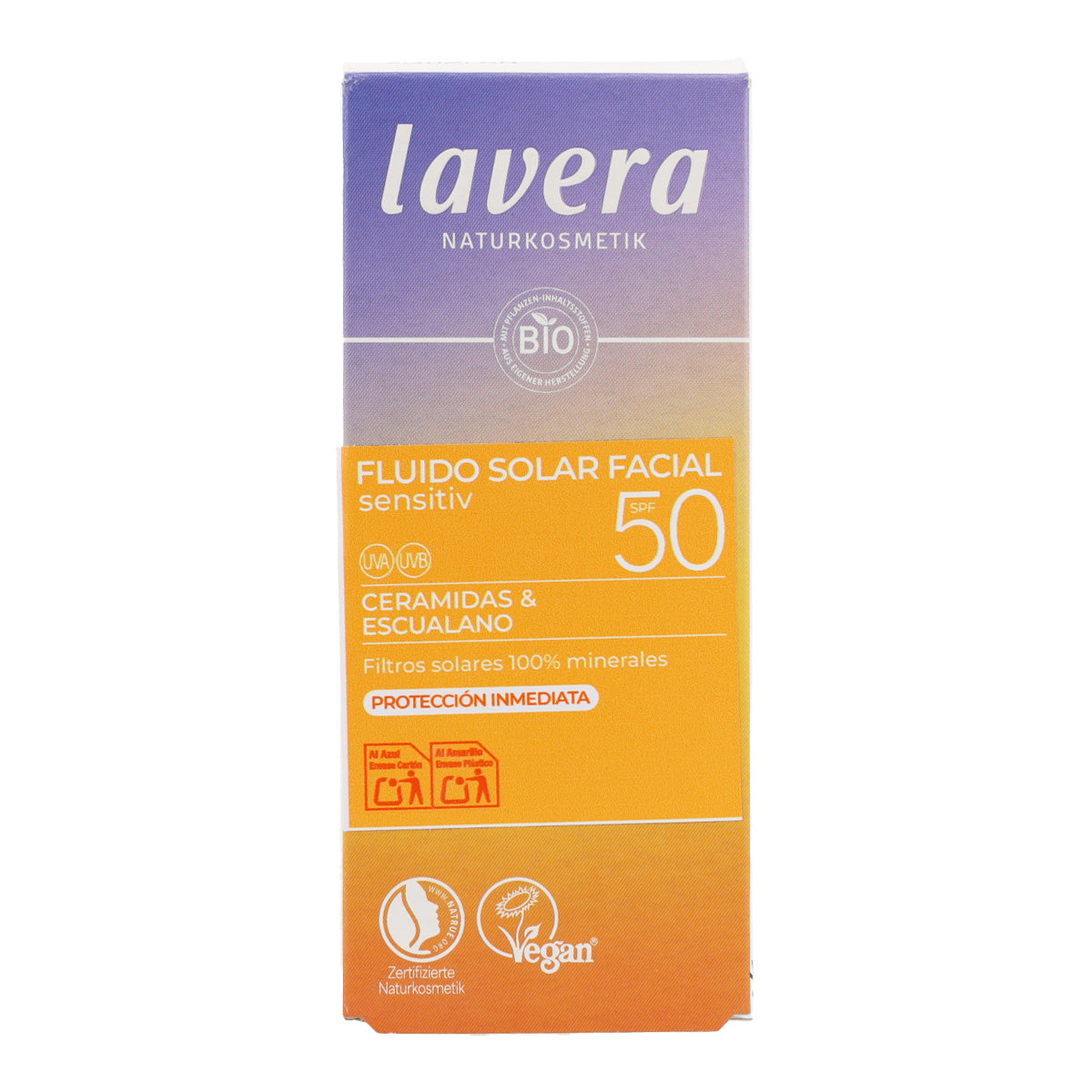 Fluido Solar Facial Spf50 Lavera 40 ml