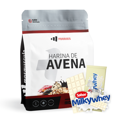Harina De Avena - 2kg - Chocolate Blanco Con Leche Milkywhey - Avena - Masmusculo_0