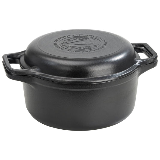 Victoria Horno Holandés Olla Inducción Hierro Fundido Esmaltado 27cm, Tapa - Sartén, 5,7l, Sin Ptfe, 39585, Negro_0