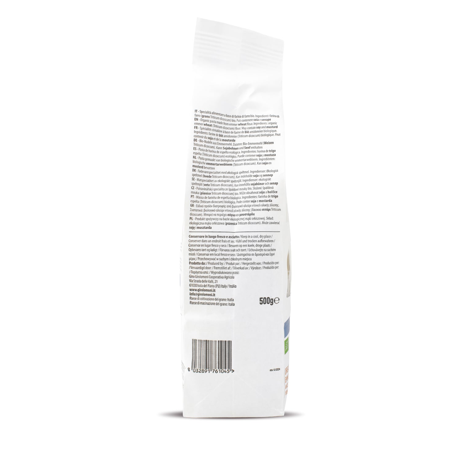 Penne rigate de espelta bio Girolomoni 500g