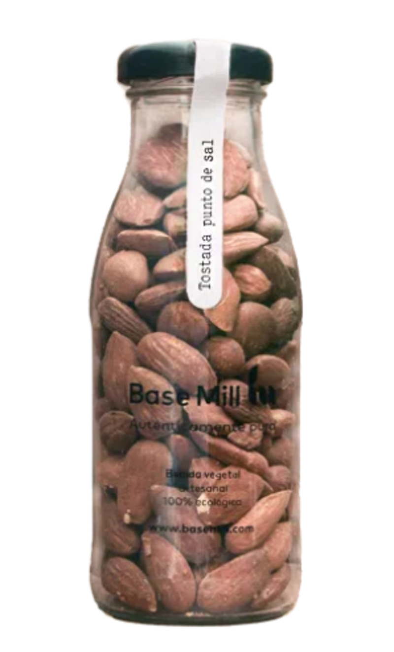 Pack Almendra Tostada Con Piel Y Sal Eco (4 Botellas 145g)._1