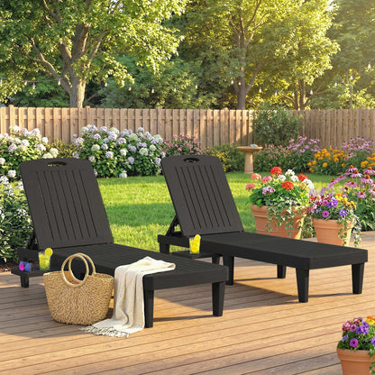 Conjunto De Tumbonas Outsunny Pp Gris 192x57x28.5 Cm_1
