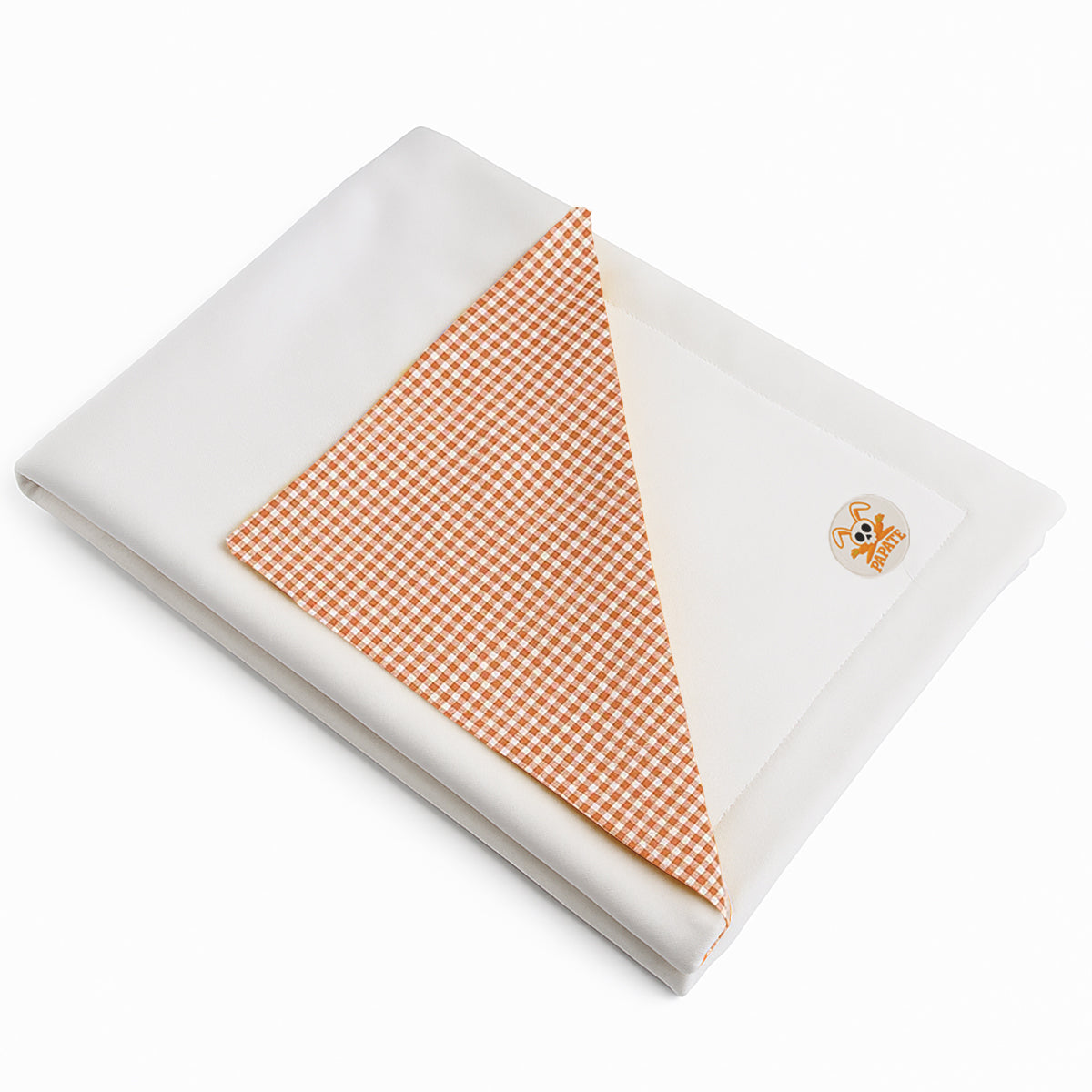 Manta De Algodón Orgánico Rex Blanco Y Vichy_0